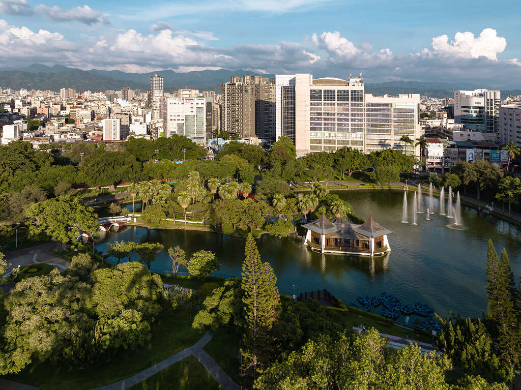 湖心亭空拍遠景