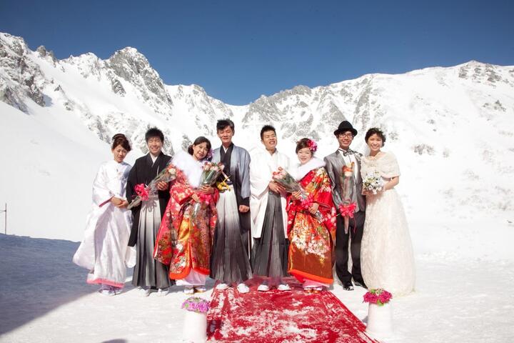 中市與日本長野駒根市合作「純白婚禮」開始受理報名 遴選兩對新人免費赴日交流-新人合影