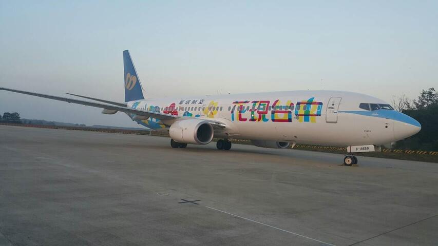 花博「飛行名片」 華信彩繪機台中名古屋首航-飛機