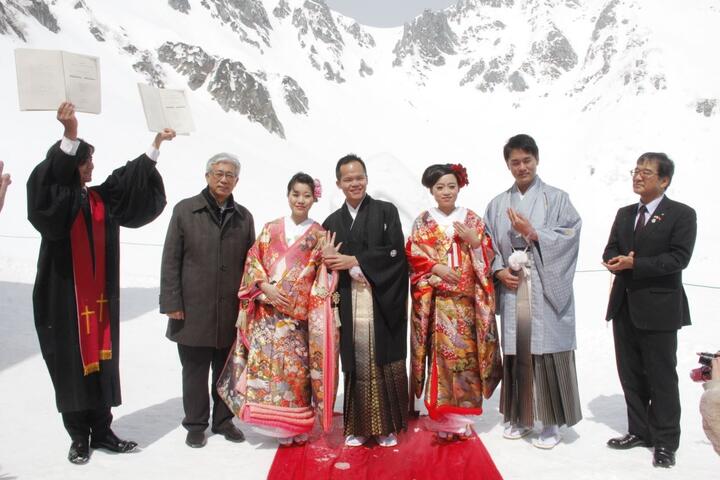 中市新人擔任台日觀光交流大使 「純白婚禮」日本高山浪漫登場