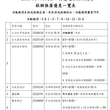 「2016誠心拜媽祖‧擲筊送糕餅」活動-優惠