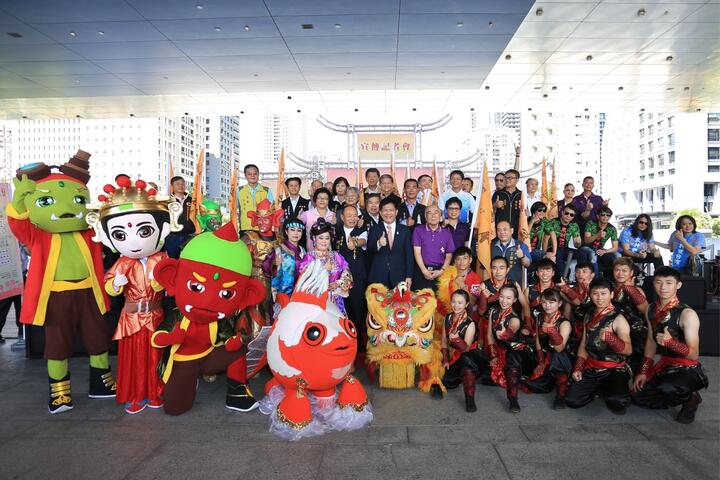 「百年媽祖會－眾神護台中」記者會合影