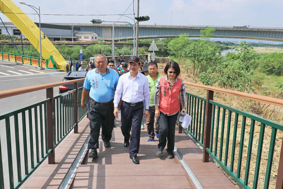 林市長視察乾溪二期自行車道