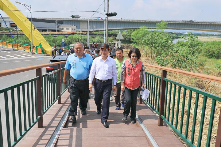 林市長視察乾溪二期自行車道
