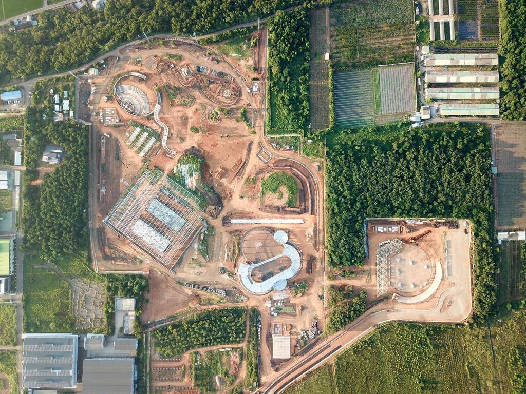 花博外埔園區施工中空拍