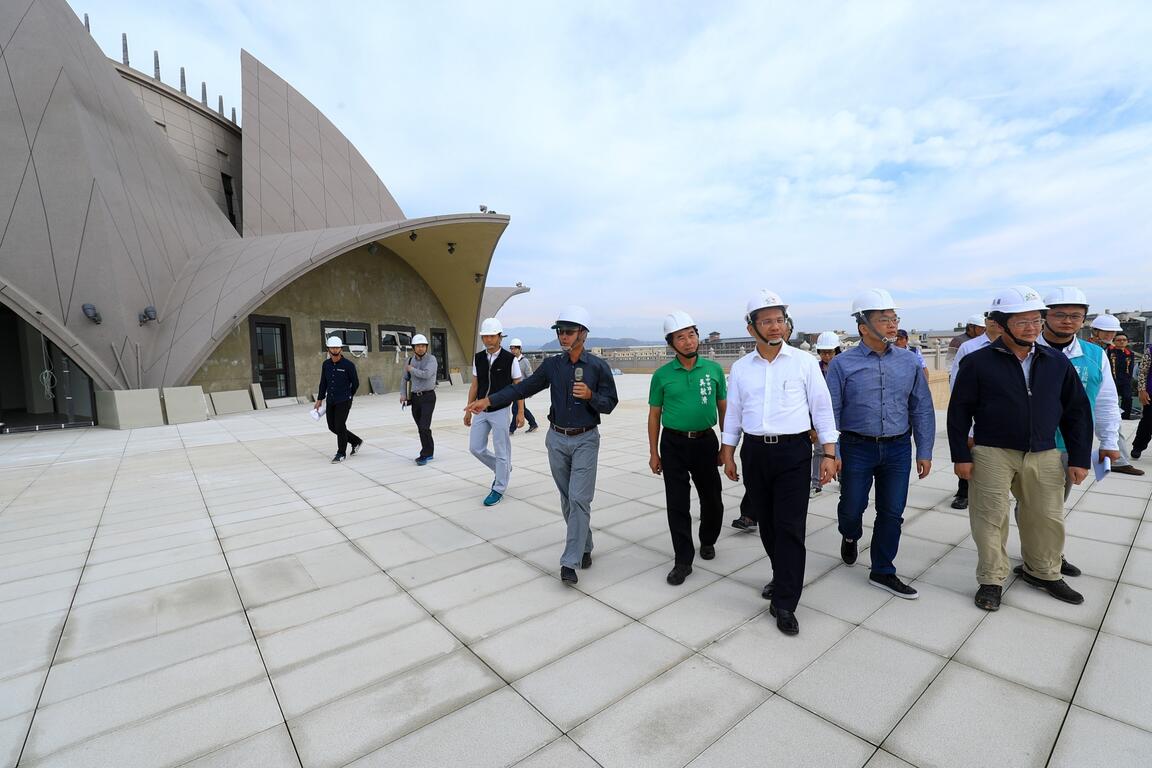 林市長視察大安媽祖文化園區工程情形
