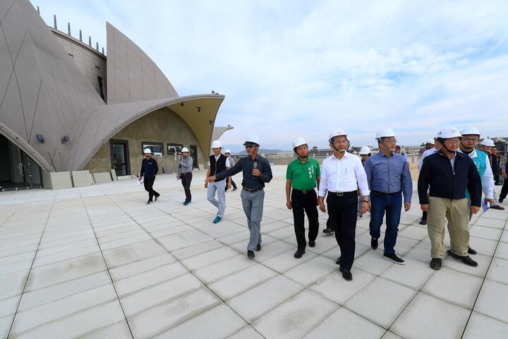 林市長視察大安媽祖文化園區工程情形