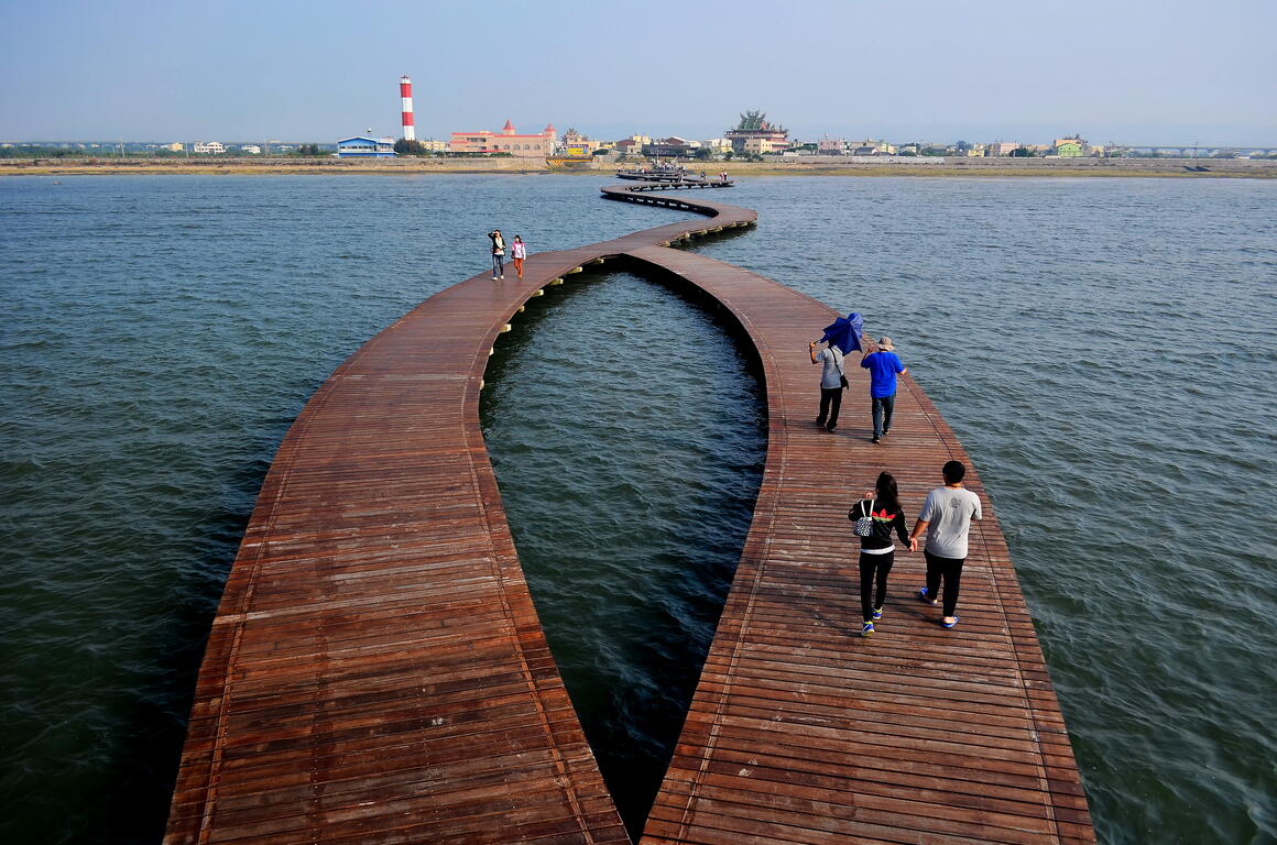 高美濕地木棧道