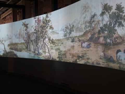 故宮響應台中花博 互動科技展出花、馬歷史文物