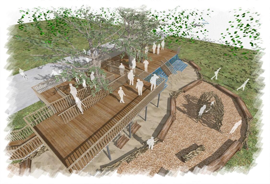 花博森林園區打造樹下遊戲空間 親子共遊好去處