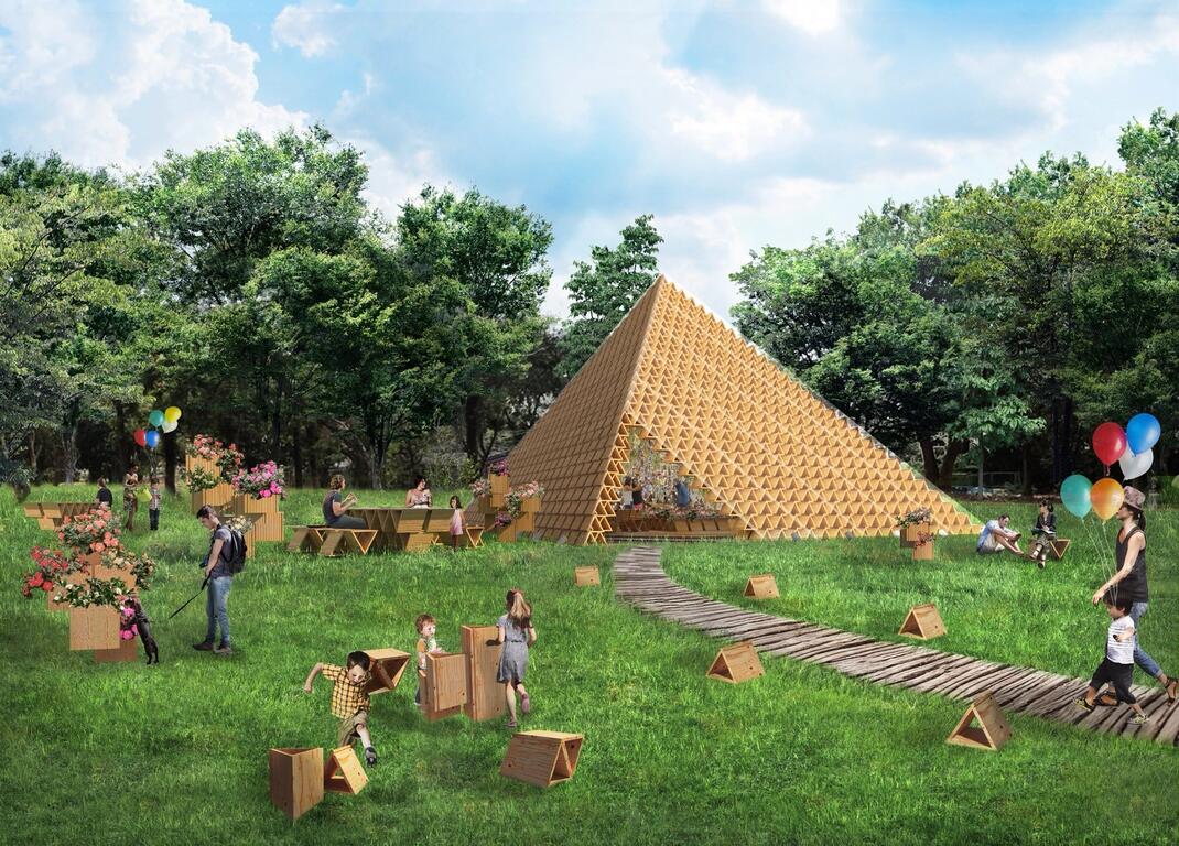 台中花博邀国际建筑大师隈研吾打造积木馆 呈现绿空间与千种茶花之美