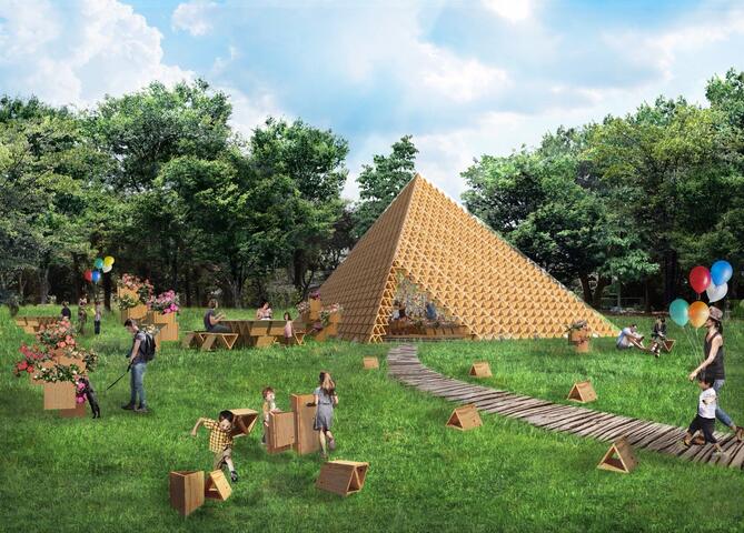 台中花博邀国际建筑大师隈研吾打造积木馆 呈现绿空间与千种茶花之美