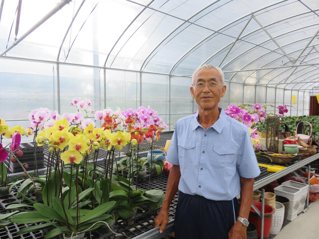 台中蝴蝶蘭育種基地推手游生全 盼藉花博推廣台中優質花卉 