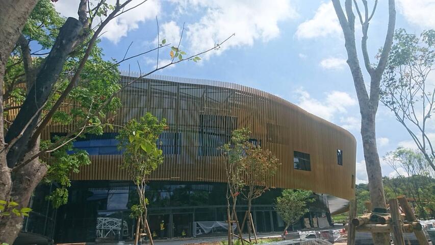 后里花博園區「花舞館」完工 雙圓8字迴圈象徵四季