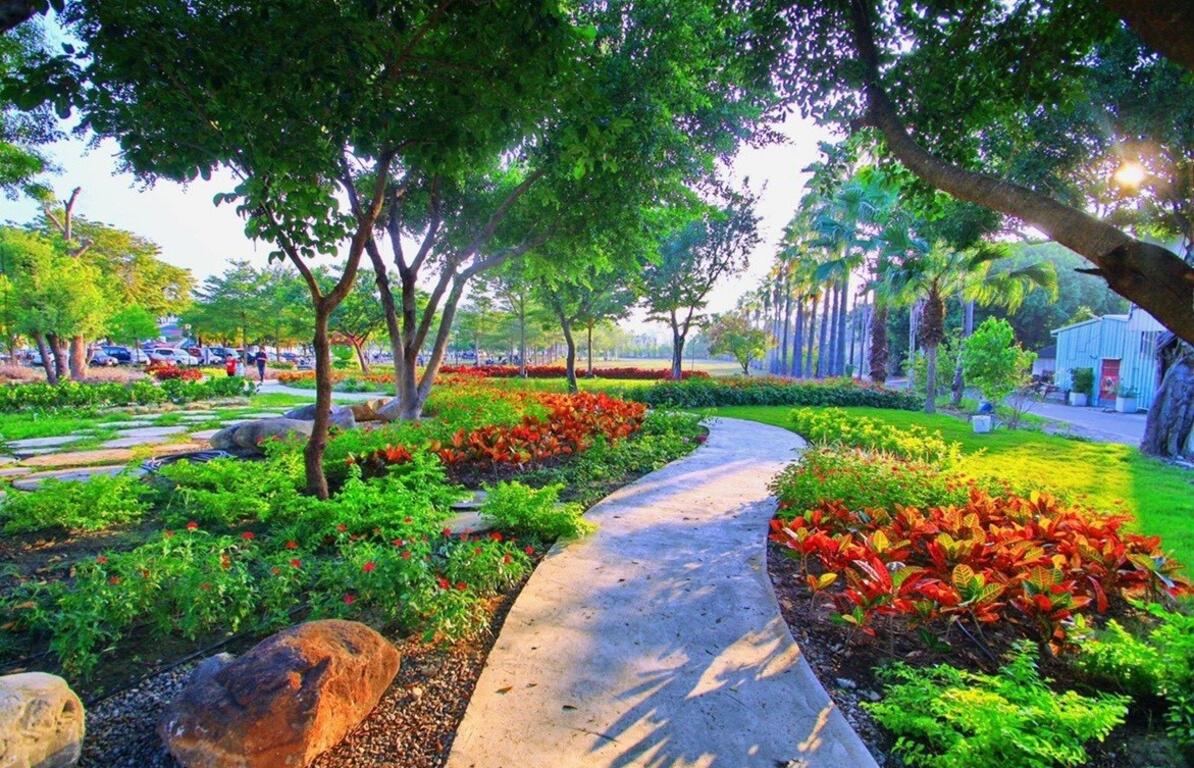 春节走春新景点 大里、太平造型花海缤纷绽放