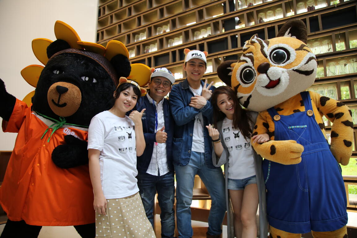 萌指数破表!来虎、喔熊友谊PK赛 携手行销台中花博