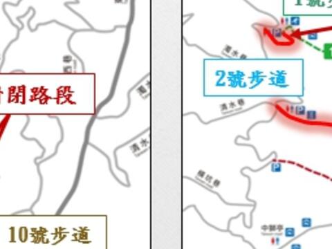 大坑步道施工情形