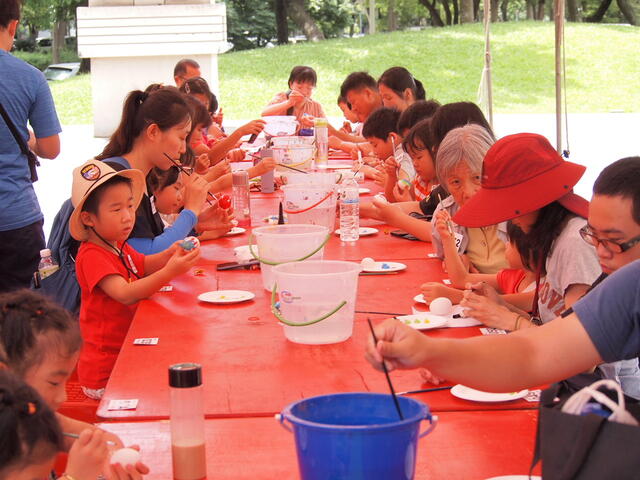 香包diy彩繪立蛋-中市新住民家庭提早慶端午
