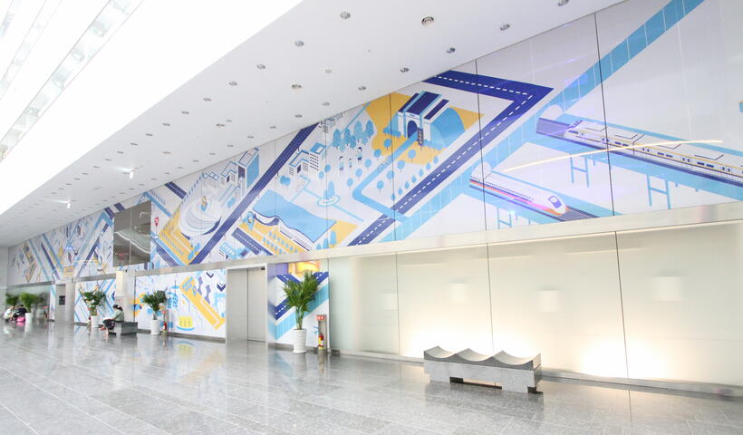 台中愿景馆换新墙