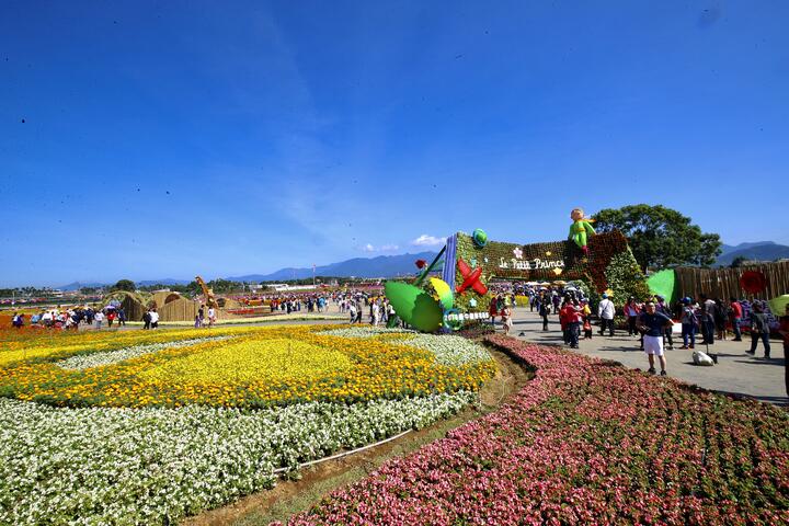 台中花毯节3合1新社登场 数千民众争睹小王子玫瑰星球