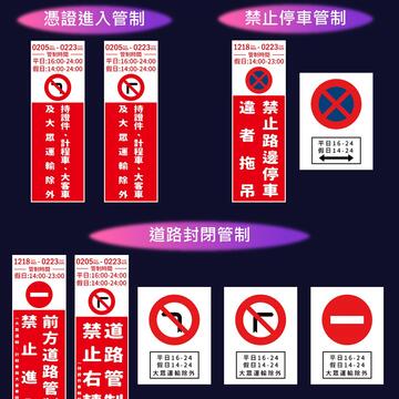 白底紅字的管制牌面