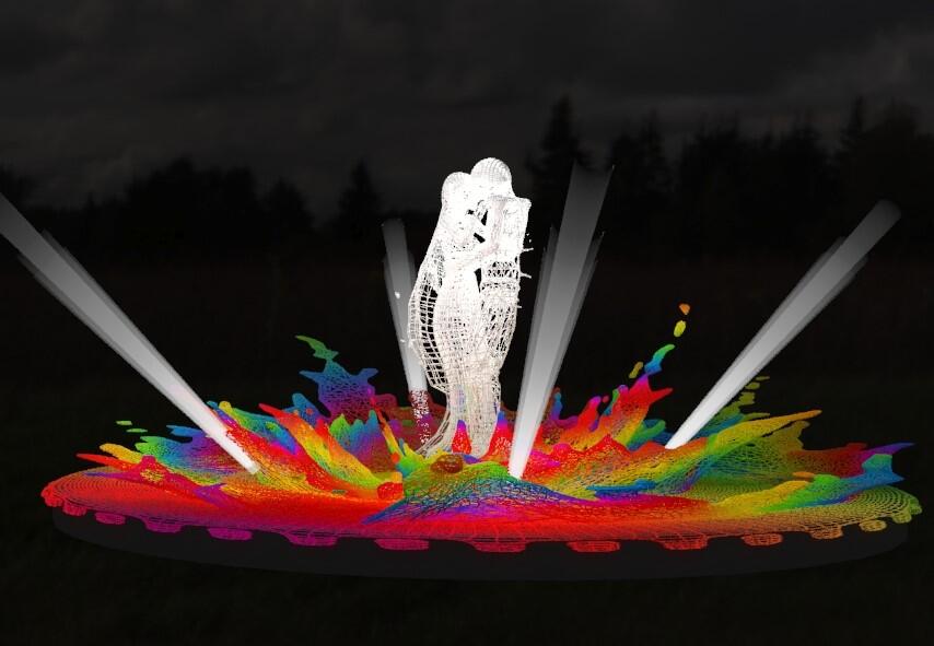 2020台灣燈會見證愛情-新住民燈區主燈-融漪-吸睛