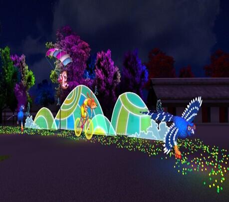 馬場園區以-動物狂歡嘉年華-為主題-呈現各種動物主題花燈-觀旅局提供