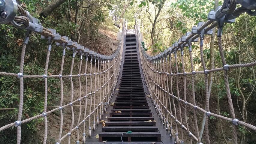 太平区草岭登山步道-新建绳索吊桥