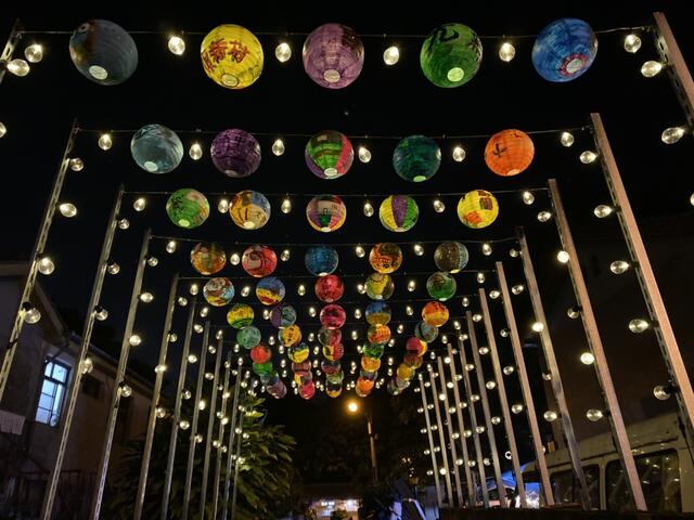 光復新村彩繪燈籠廊道