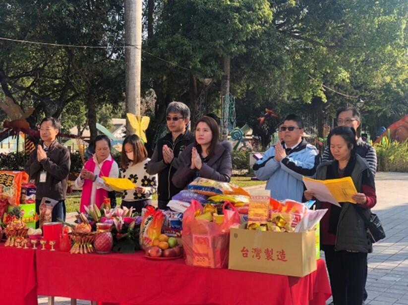 觀旅局長林筱淇除為燈會和近期武漢肺炎的疫情祈福