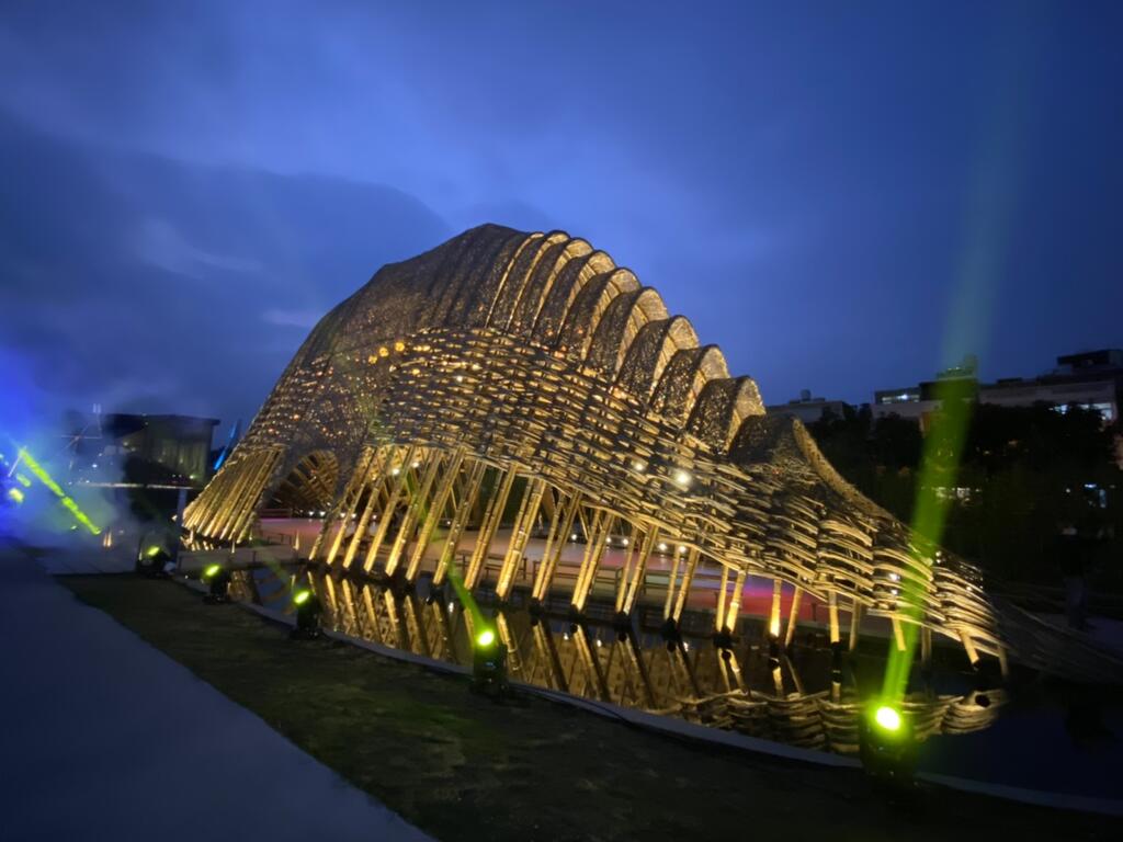 豐原亮起來-竹跡館光飾今晚點燈