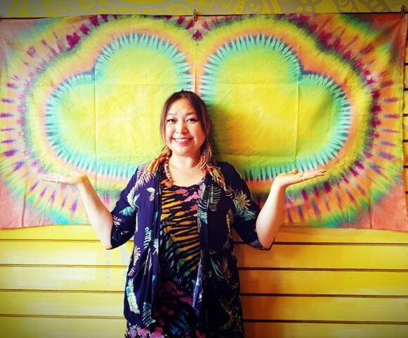 資深染布藝術家何佳豫的染布創作