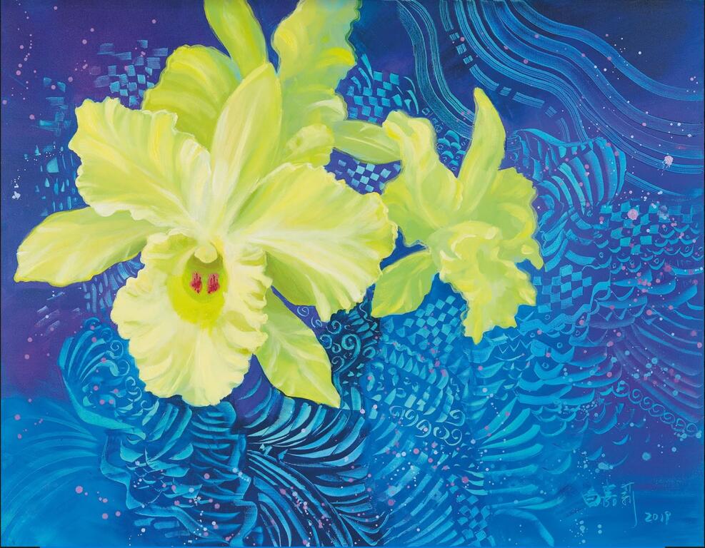 白嘉莉女士作品繽紛燦爛-與燈會相互輝映