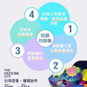 接驳车防疫宣导图卡