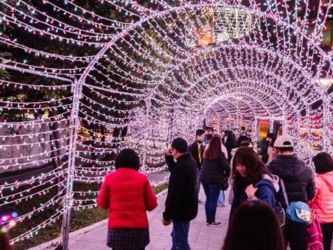 台湾灯会文心森林公园副展区情人光廊