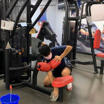 南屯国运健身器材消毒