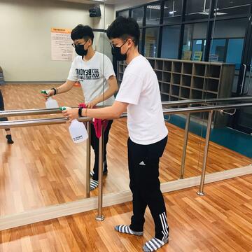 朝马运动中心韵律教室消毒