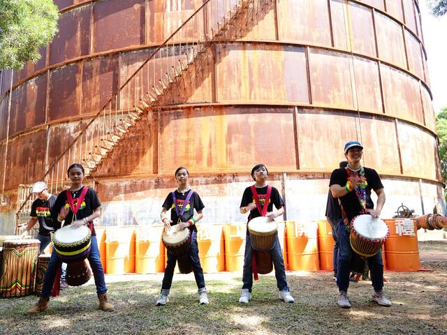 台中非洲鼓舞樂團開場演出