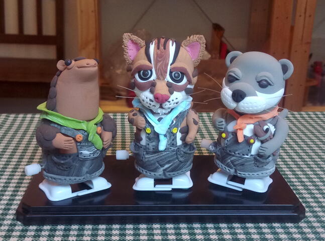 台湾保育类动物轻黏土走路公仔-苦瓜捏捏