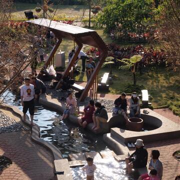 東勢林場濯足園泡腳