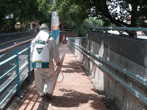 觀光休憩節點環境設施加強清潔及消毒