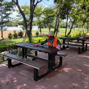 觀光休憩節點環境設施加強清潔及消毒