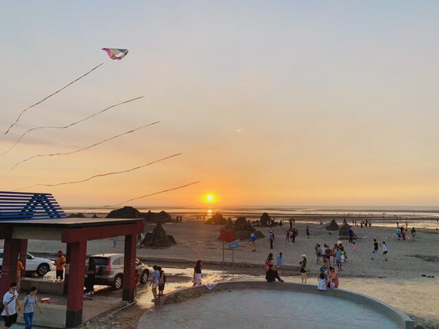 全臺中獨一無二的海天一線濱海沙灘