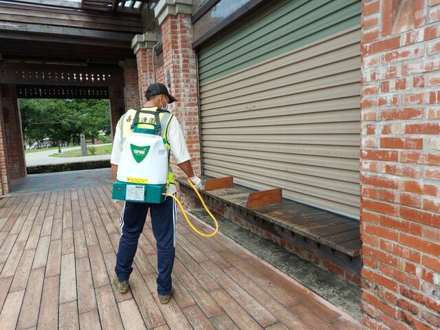 園區落實每日不定時清消