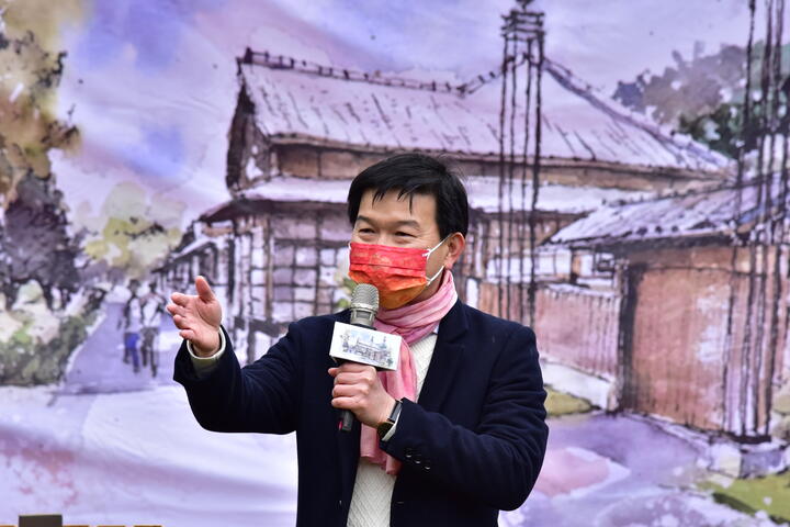 臺中市府客委會主委江俊龍歡迎大家到臺中客家故事館作客