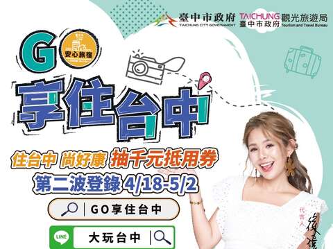 享住台中-加倍優惠再抽大獎-即日起開放第二波登錄