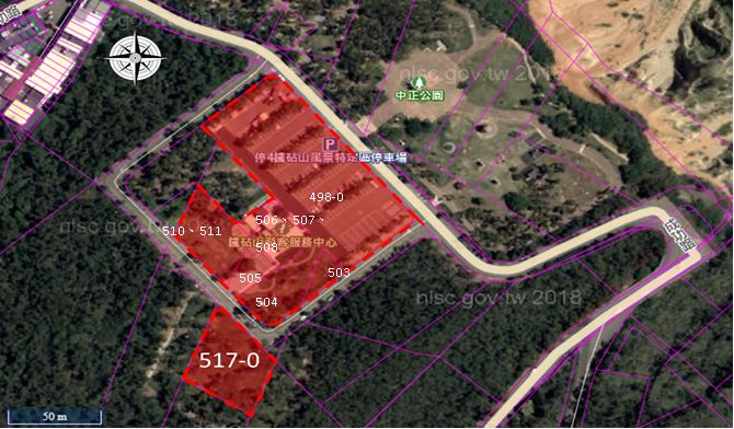 臺中市大甲鐵砧山旅客服務中心及星光露營場周邊設施ot案-委託營運範圍