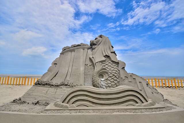 来台中大安赏沙雕望眼看世界-展开-异国风情