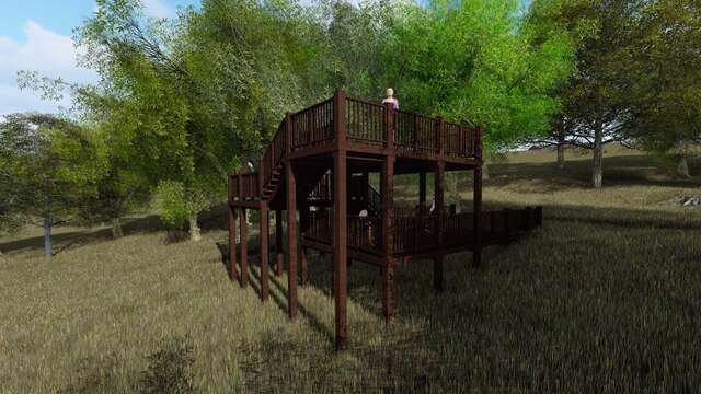 大坑體能訓練場眺景平台模擬圖