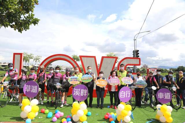 全線正式串連-霧峰草湖溪畔自行車道第四-五期今啟用